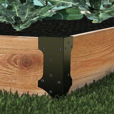 corner bracket for metal edging for landscaping|raised garden bed corner brackets.